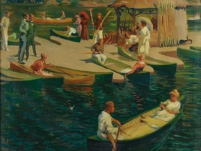 1874-Carl Werntz - Rimessa per barche